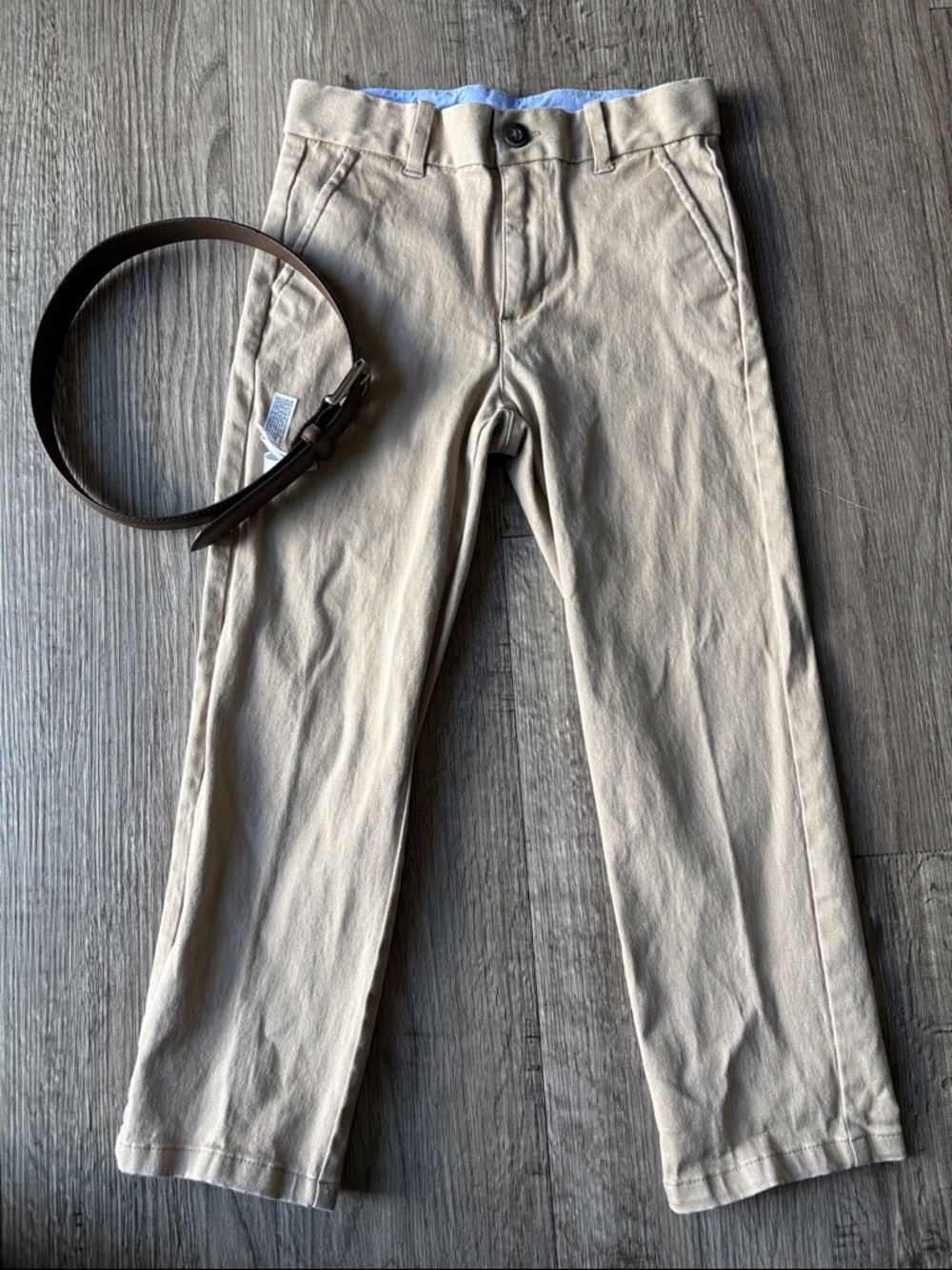 Janie and Jack Boys Tan Khaki Chino Pants